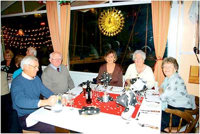 Members enjoying the New Year’s Eve banquet and celebrations.