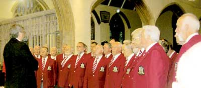 The choir in St. Mary’s last Thursday.