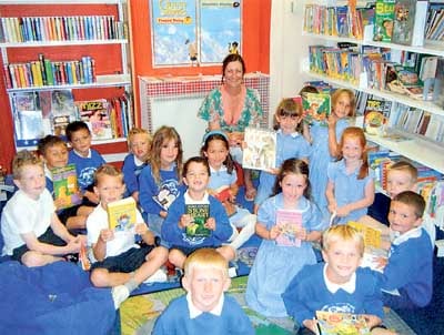 To help promote reading, pupils of Year 2 visited Tenby Library.