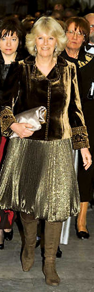 The Duchess of Cornwall, who will accompany the Prince.