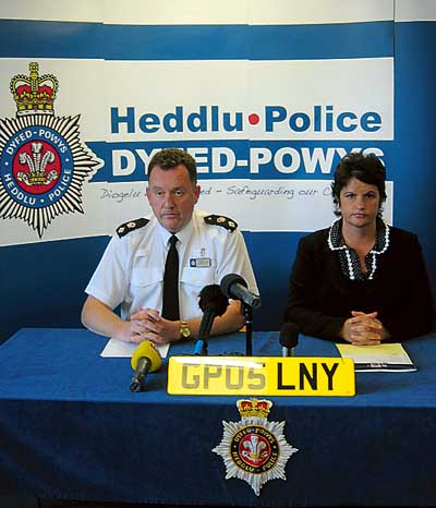 Chief Superitendent Dean Richards and Detective Superintendent Pam Kelly, senior investigating officer, at a press conference on Monday. Observer pic.