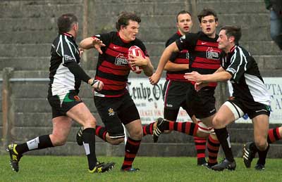Tob’s back! The United were pleased to welcome back outside-half Toby Smith on permit nfrom Carmarthen Athletic.