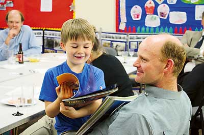 Volunteers of all ages enjoyed the evening.