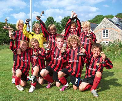 Winners of the Under 10s tournament, Tenby ‘10’.