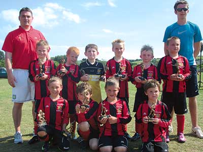 Winners of the Under 8s tournament, Tenby ‘8’.