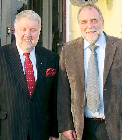 Choir president and chairman, Roy Noble (left) and Terry Evans.