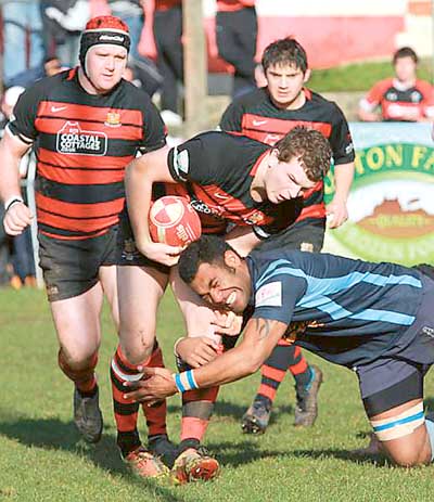 Another big hit by big Jim on Toby Smith.