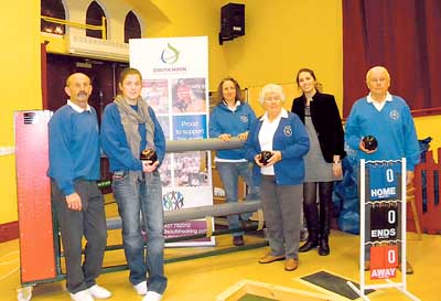 South Hook LNG’s Laura Allen-Clarke with club members John Scott, Sam Hogg, Nicola Durnford, Ellen Neilson, Ray Evans.