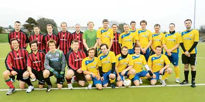 The two teams involved in the Nic Webster-Smith memorial match.
