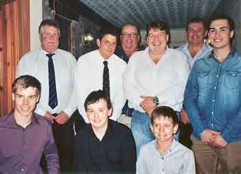 Pembroke second team: back row - John Harries, Jonathan Davies, Dai Jones, Simon Smith-Wrench, Spencer Harries, Simon Hooper; front - Lewys Wilkes, Sam Davies, Luke Harries.