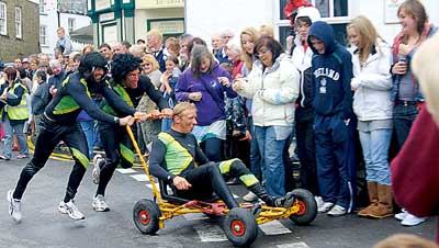 Cool Runners who won the best fancy dress in the Pram Push. Pic. Gwala Images.