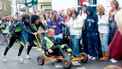 Cool Runners who won the best fancy dress in the Pram Push. Pic. Gwala Images.