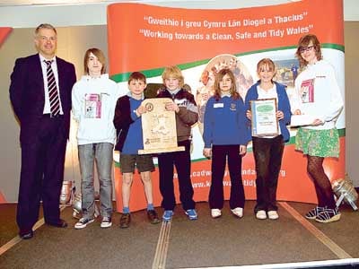 Members of the school’s eco-committee.