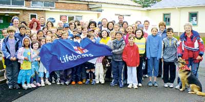 More than 70 walkers took part in Tavernspite School’s annual sponsored walk which this year is raising funds for the RNLI and the school’s PTA.
