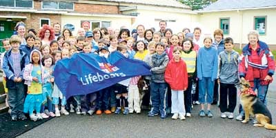 More than 70 walkers took part in Tavernspite School’s annual sponsored walk which this year is raising funds for the RNLI and the school’s PTA.