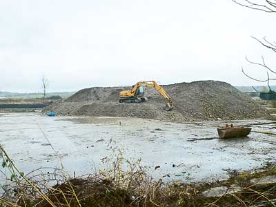 The site earlier this week.