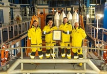 Awards recognise another busy year for Tenby RNLI’s Lifeboat crew