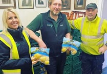 Over 350 potato packs delivered to Pembrokeshire Foodbank over Christmas