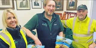 Over 350 potato packs delivered to Pembrokeshire Foodbank over Christmas