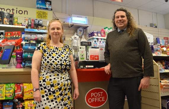 Vince and Fiona of Tenby Stores and Post Office have slammed thieves who stole alcohol from a customer's doorstep delivery