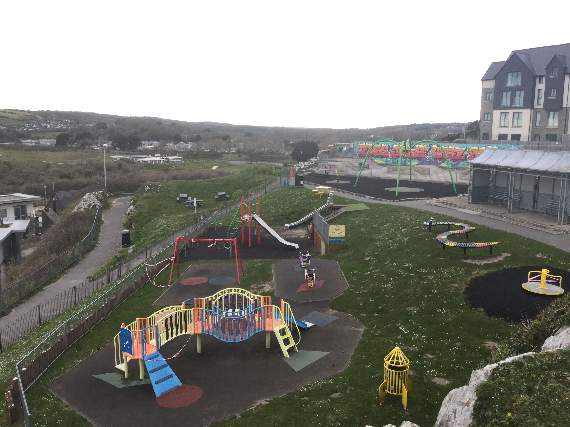 Reports of youngsters congregating at Tenby's skate and play park temporarily cordoned off over lockdown have been made to police