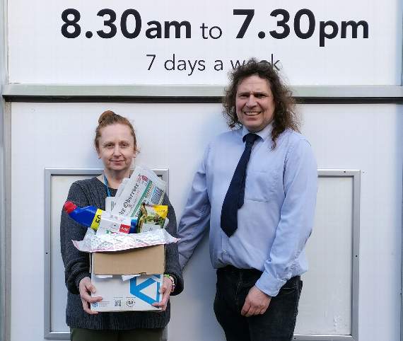 Vince and Fiona Malone of Tenby Stores and Post Office said: “Why don’t we take the opportunity to get to know our neighbours, young and old, and let’s all work together” in urging everyone to come together as a community. (Observer pic)