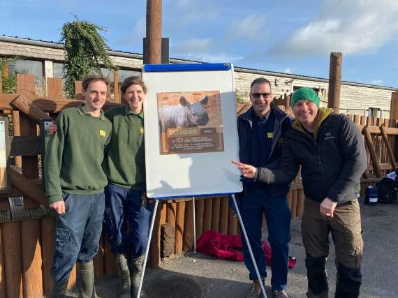 The One Show’s Mike Dilger helped Folly Farm keepers reveal Glyndwr’s name on air.
