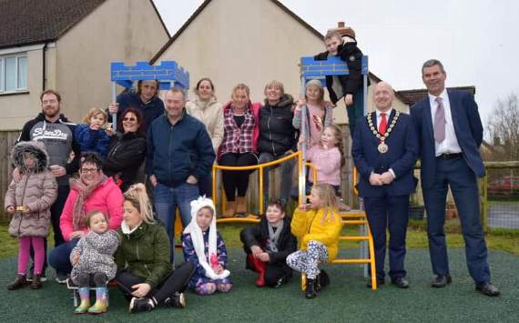 Members of the community gathered at the Skrinkle Park to celebrate the official unveiling.