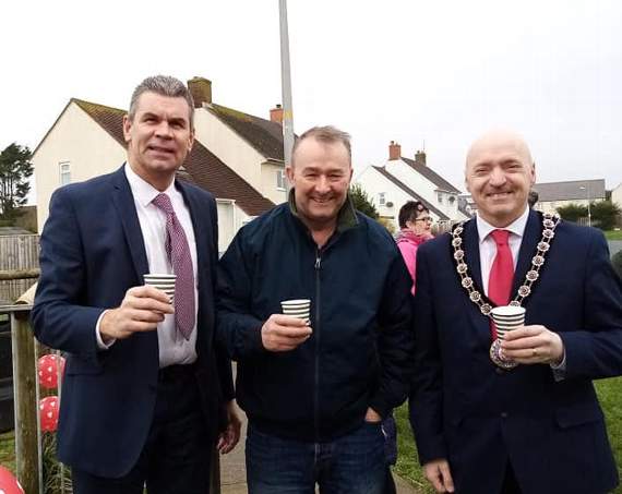 Members of the community were joined by, local County Councillor Phil Kidney, MP?Simon Hart and Pembrokeshire County Council Chair Dr Simon Hancock JP for the unveiling.