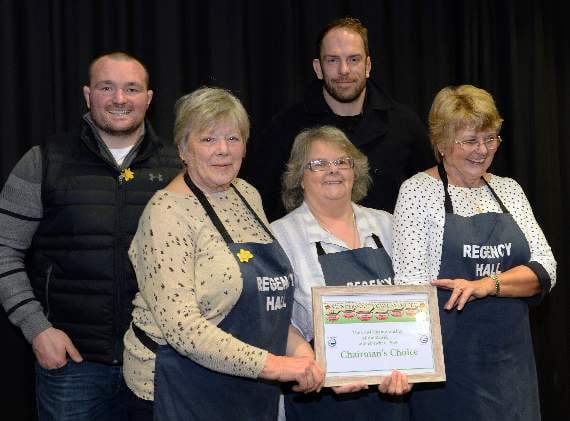 The winners of the Cawl Championship Chairman’s choice prize, Regency Hall. Pic Gareth Davies photography