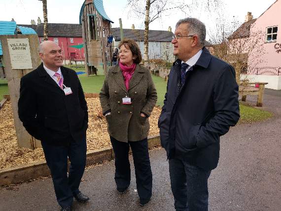 Angela Burns and Paul Davies in conversation with CEO William McNamara