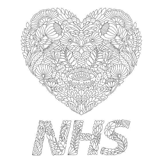 One of her designs to show support for the NHS