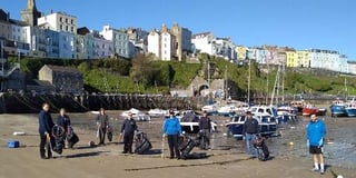 Police cadets conduct Tenby litter picks