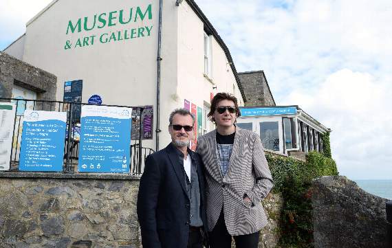 Nicky with Mark at Tenby Museum (Pic. Gareth Davies Photography)