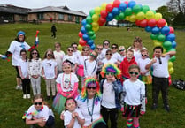 Stepaside pupils and staff raise funds through Rainbow Run