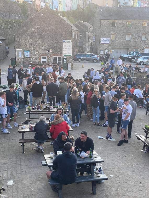 The gatherings started early on Saturday afternoon and carried on into the early hours