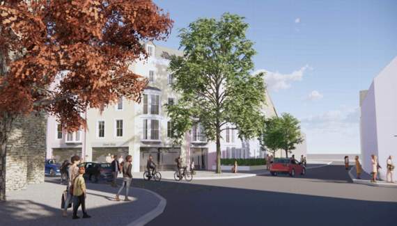 An artist’s impression of the proposals.