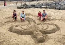 Here be dragons! Pendine beach art inspired by Norse-named landmark
