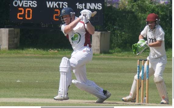 Alex Gooding places a shot.