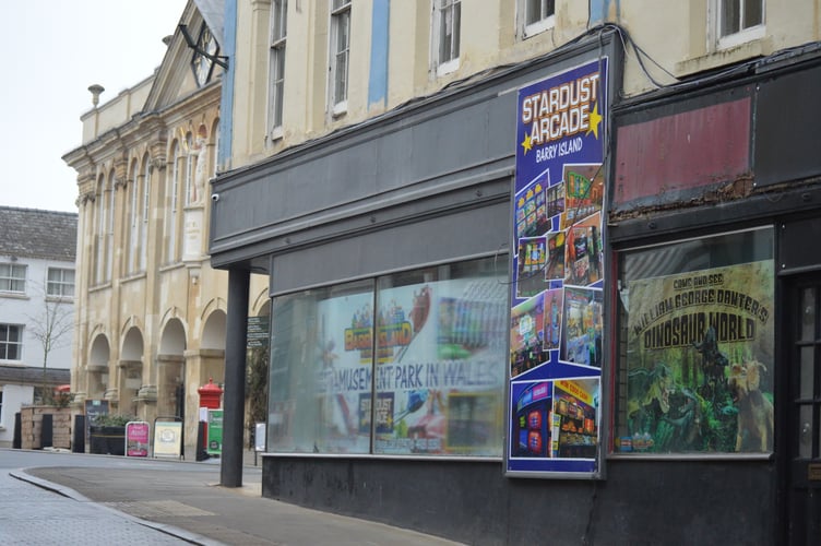 The old music shop on Monnow St, Monmouth.