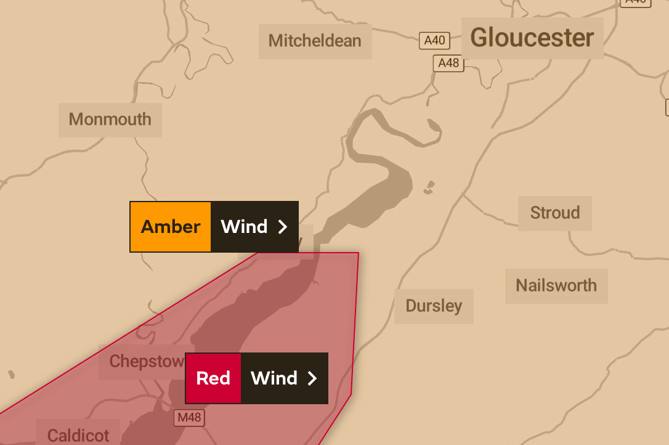 Met Office red weather warning, 18th February 2022