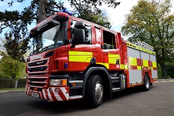 Hereford and Worcester Fire engine