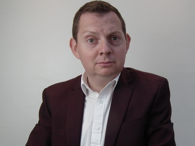 Political comedian Matt Chorley.