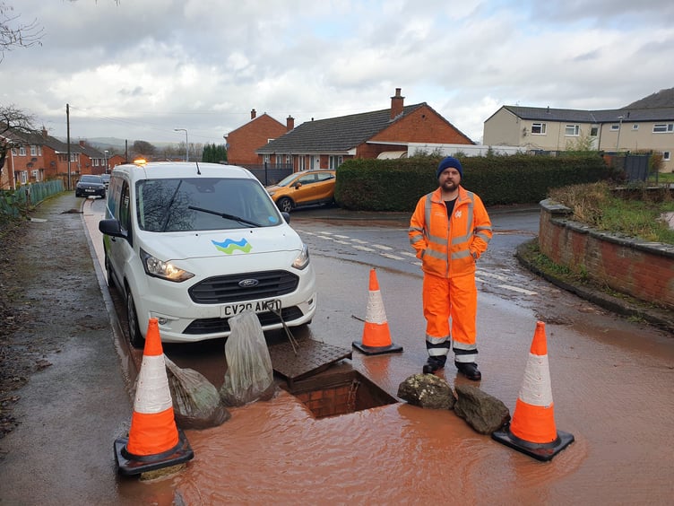 Derek takes initiative to ease run off, preventing further water ingress in Woodlands and Queens Avenue