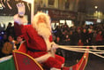 Santa lights the way as he spreads a little Christmas magic in Newton