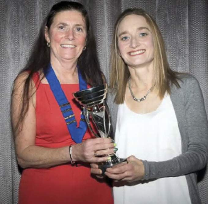 Helen Anthony wins the Jose Waller Trophy for fastest marathon