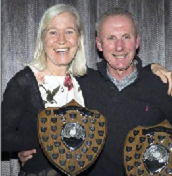 CLUB CHAMPIONS: Clare Youngman and Gary Smart