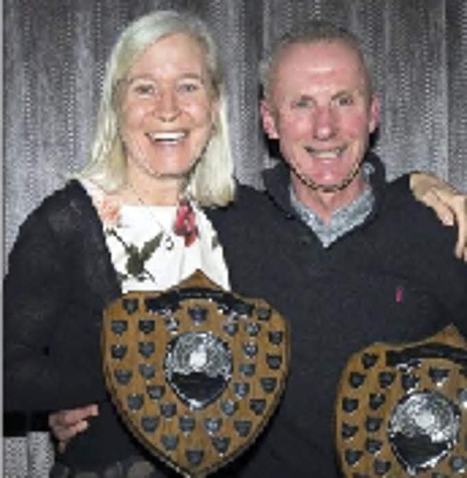 CLUB CHAMPIONS: Clare Youngman and Gary Smart