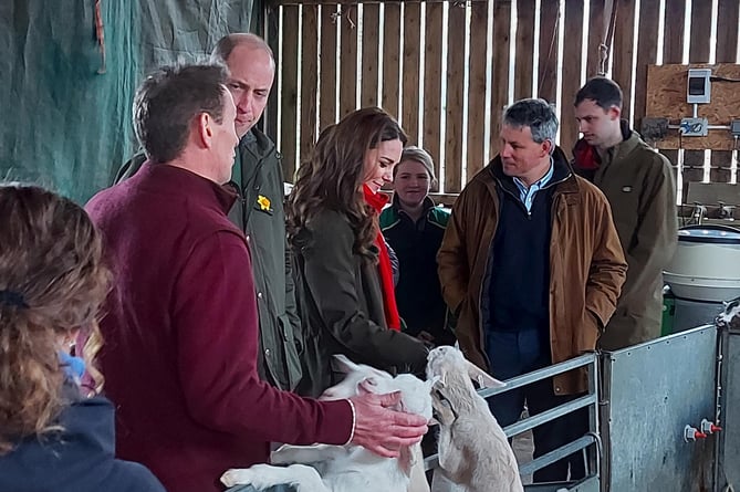 The Duke and Duchess of Cambridge at Pant Farm, Abergavenny