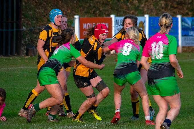 The Under 18s had to fight against tough opposition.